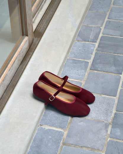 Core Mary Jane Flats - Red Velvet (Pre-Order)