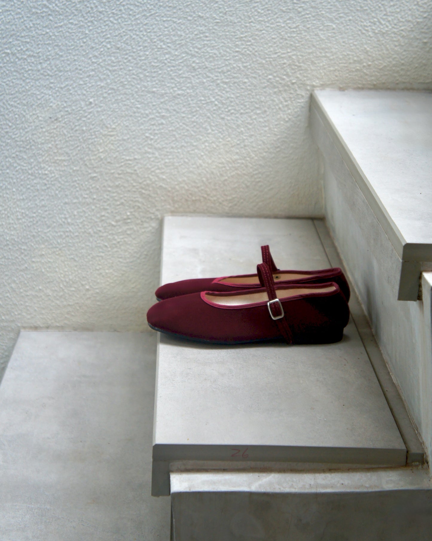 Core Mary Jane Flats - Red Velvet (Pre-Order)