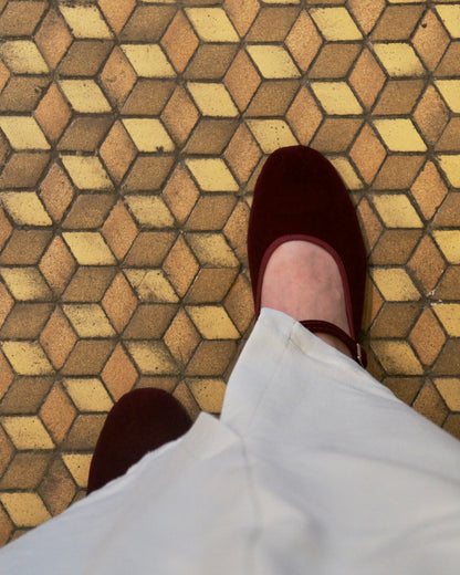 Core Mary Jane Flats - Red Velvet (Pre-Order)
