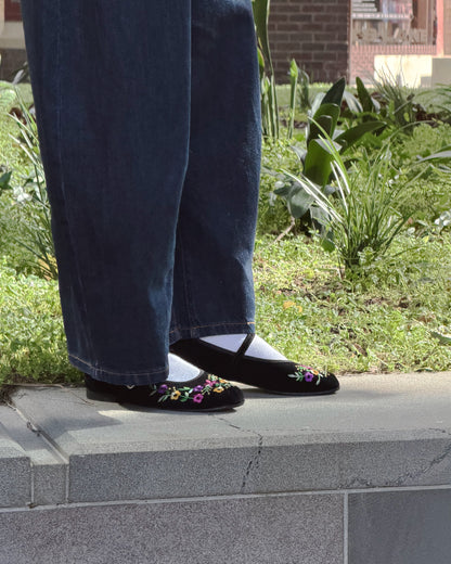 Flora Mary Jane Flats - Primrose (Pre-Order)