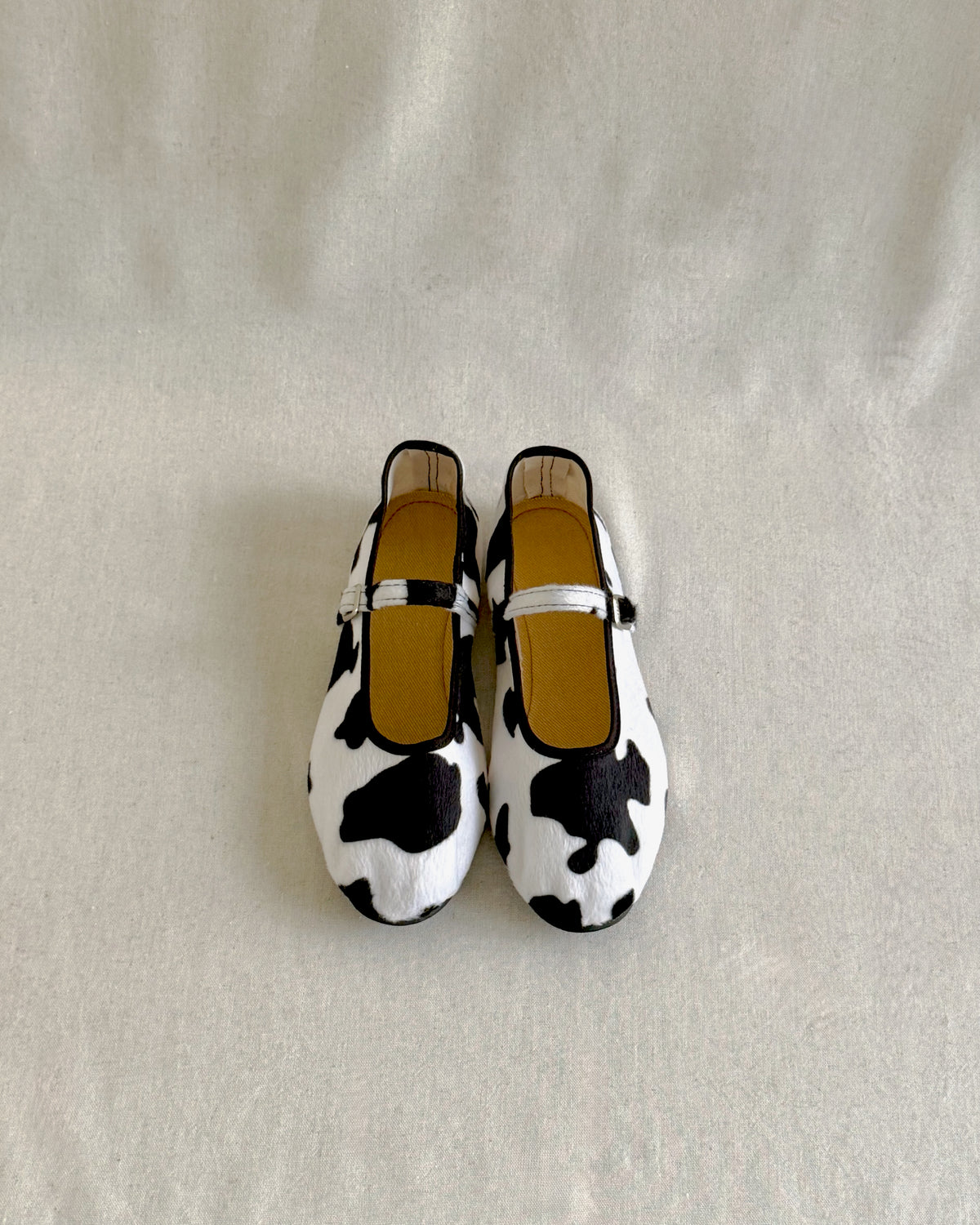 Fauna Mary Jane Flats - Black Cowhide (Pre-Order)