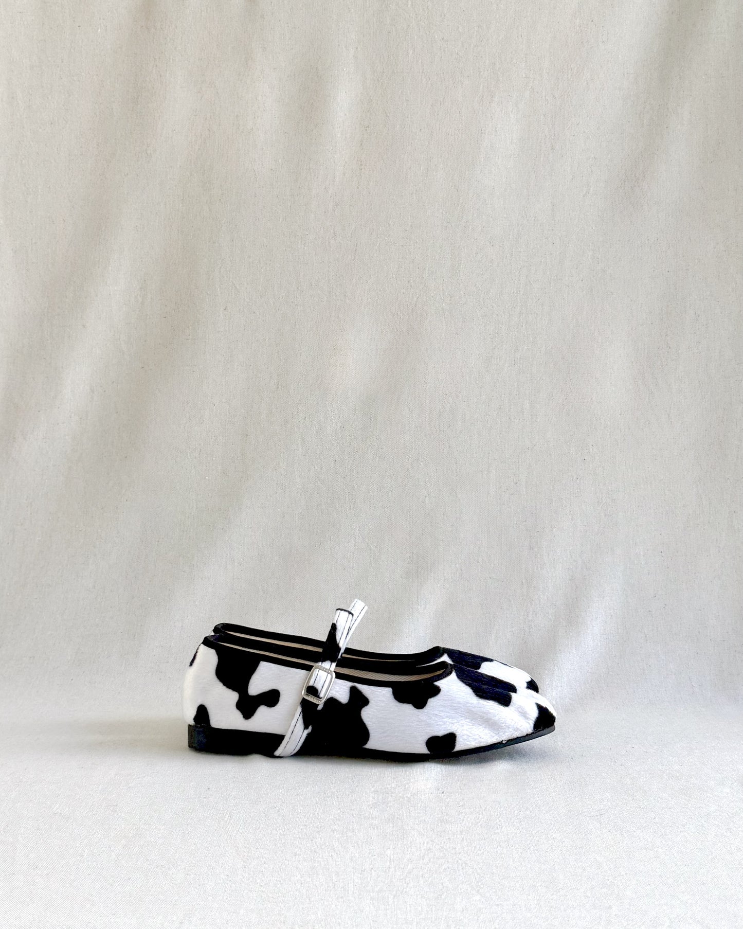 Fauna Mary Jane Flats - Black Cowhide (Pre-Order)