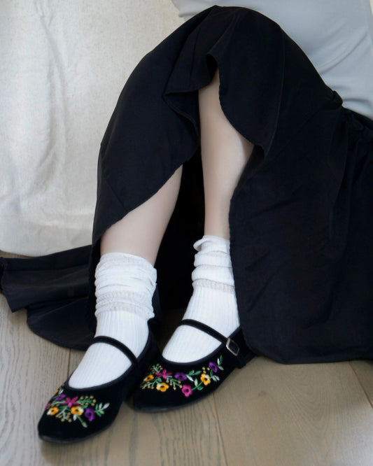 Flora Mary Jane Flats - Primrose (Pre-Order)